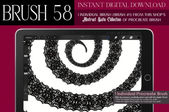 Elevating Digital Artistry: The Strategic Value of Procreate Brush 58 – Abstract Suite for Modern Creators
