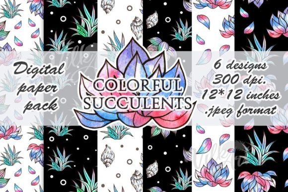 Evaluating the Succulents Watercolor Digital Paper Pack for Creative Projects