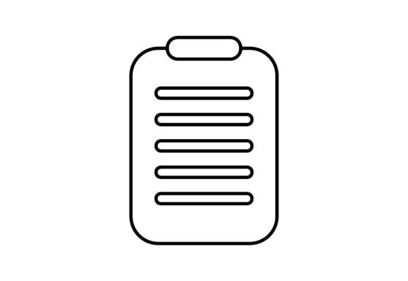 List Noteboard Vector Clipart Guide