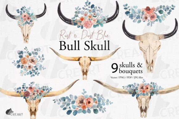 Mastering the Rust Dust Blue Eucalyptus Bull Skull Aesthetic in Modern Design