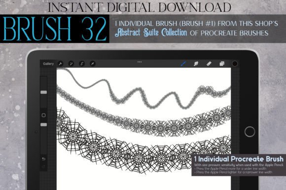 Procreate Brush 32 – Abstract Suite: A Versatile Tool for Digital Illustration