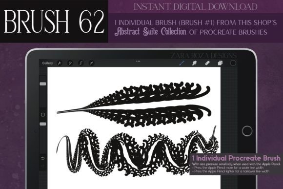 Procreate Brush 62 – Abstract Suite: A Versatile Tool for Digital Illustration