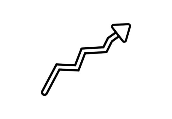 Rising Arrow Outline Svg: The Essential Minimalist Icon for Modern Digital Design