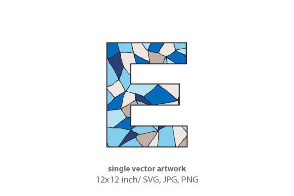 Stained Glass Letter E Design Guide