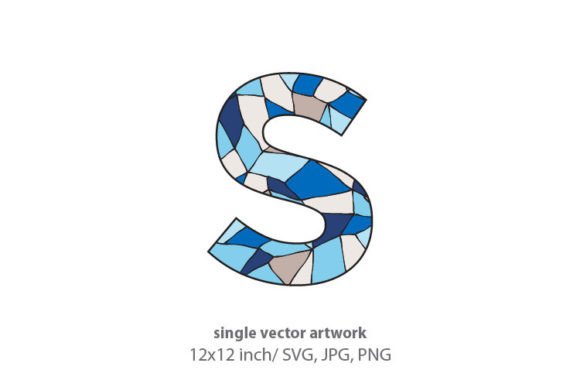 Strategic Visual Identity: Leveraging the Stained Glass Pattern Inside Letter S for Brand Distinction