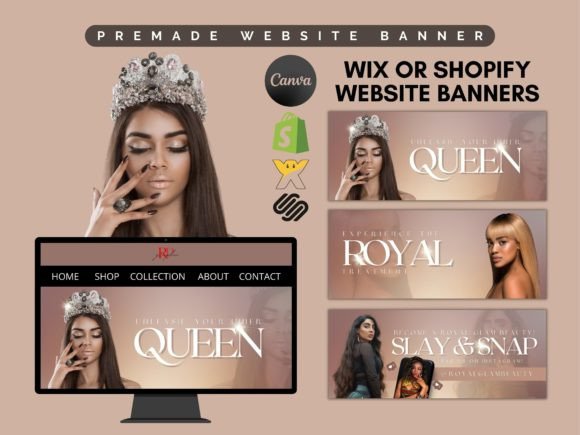 Unleash Your Inner Queen: Elevating Hair Business Branding with Professional Website Banners