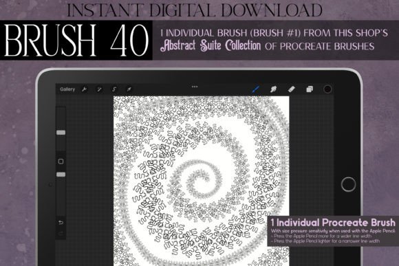 Unlocking Artistic Potential with Procreate Brush 40 – Abstract Suite