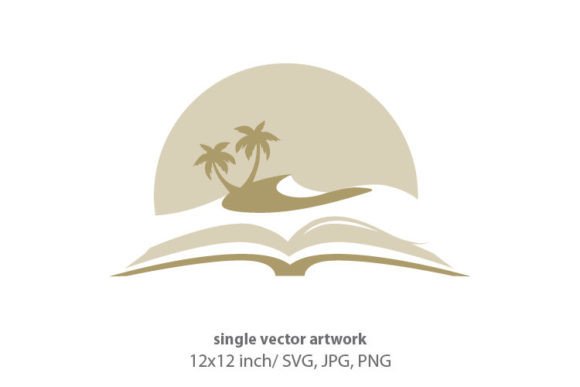 Unlocking Creative Potential: A Guide to Dune, Palms, and Open Book Vector Clipart for Modern Design