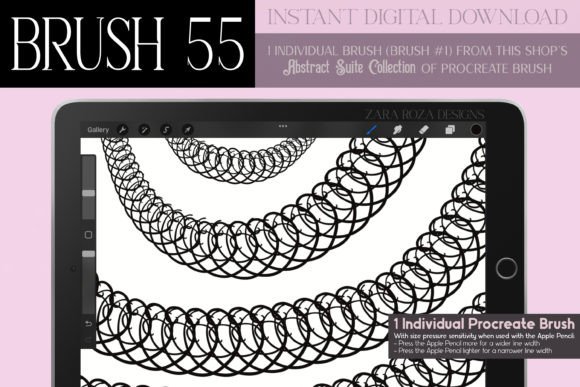 Unlocking Creative Potential with Procreate Brush 55 – Abstract Suite