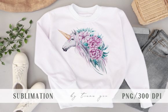 Watercolor Cute Unicorn Sublimation PNG Guide
